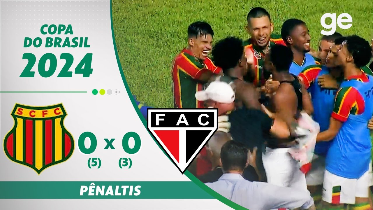 SAMPAIO CORRÊA 0 (5)X(3) 0 FERROVIÁRIO | PÊNALTIS | COPA DO BRASIL | ge.globo