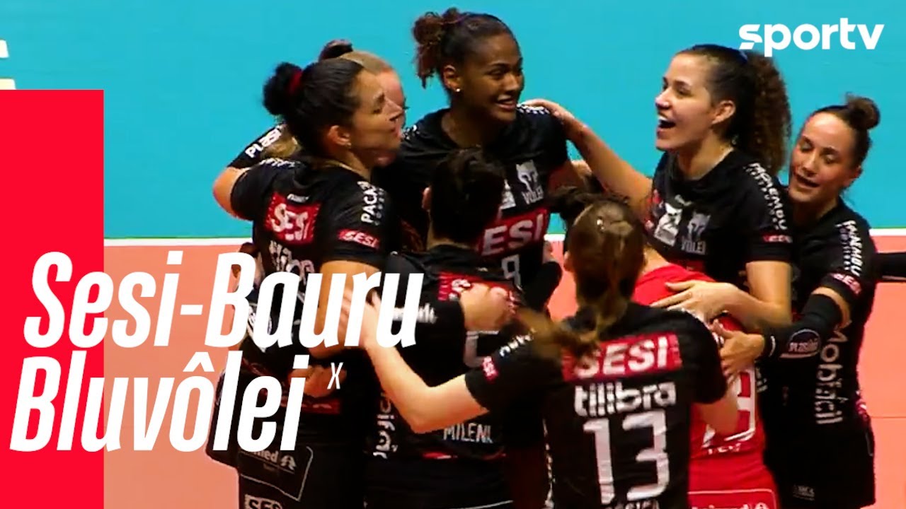 SESI-BAURU 3 X 0 BLUVÔLEI | MELHORES MOMENTOS | SUPERLIGA FEMININA DE VÔLEI | sportv