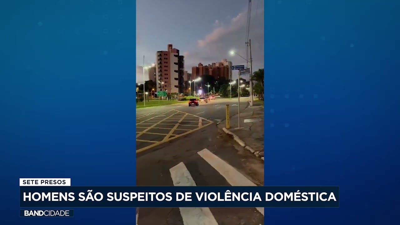 Sete homens são  presos suspeitos de violência doméstica
