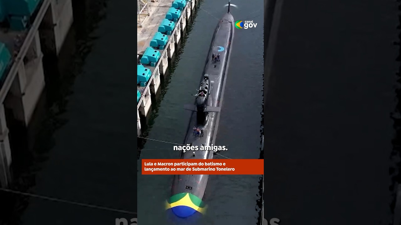 TERCEIRO SUBMARINO FRANCO-BRASILEIRO É LANÇADO AO MAR