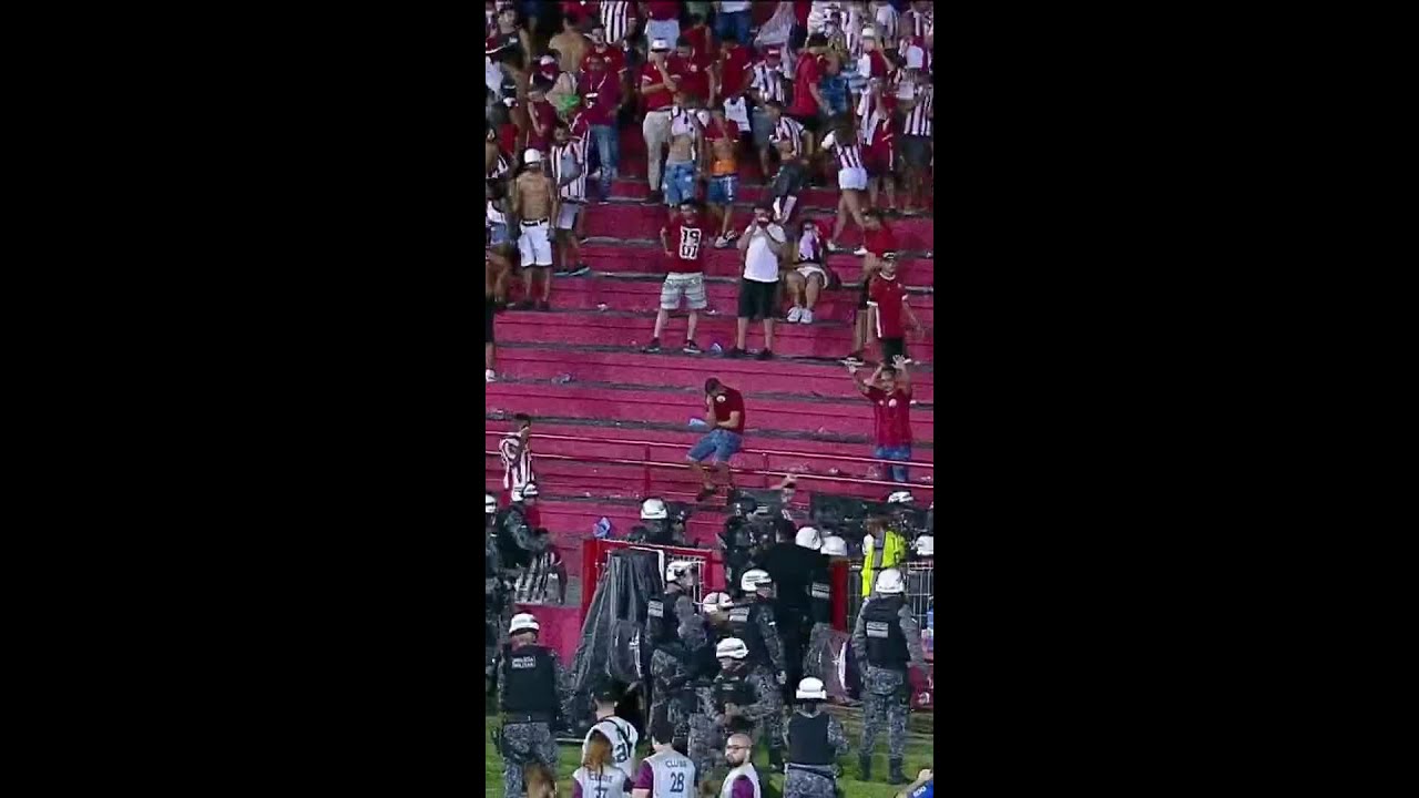TORCIDA E POLÍCIA ENTRAM EM CONFRONTO | NÁUTICO X SPORT | CAMPEONATO PERNAMBUCANO 2024 | ge.globo