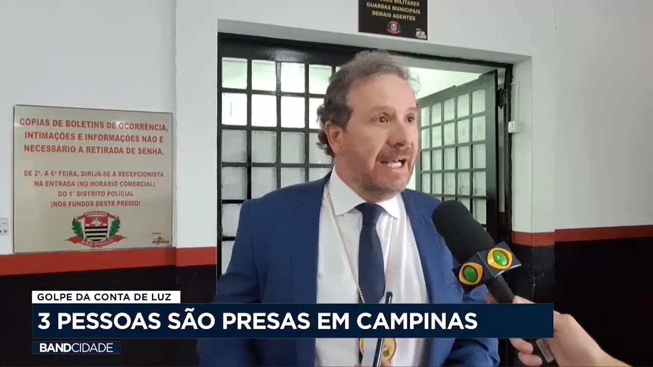Três pessoas são presas em Campinas pelo ‘golpe da conta de luz’