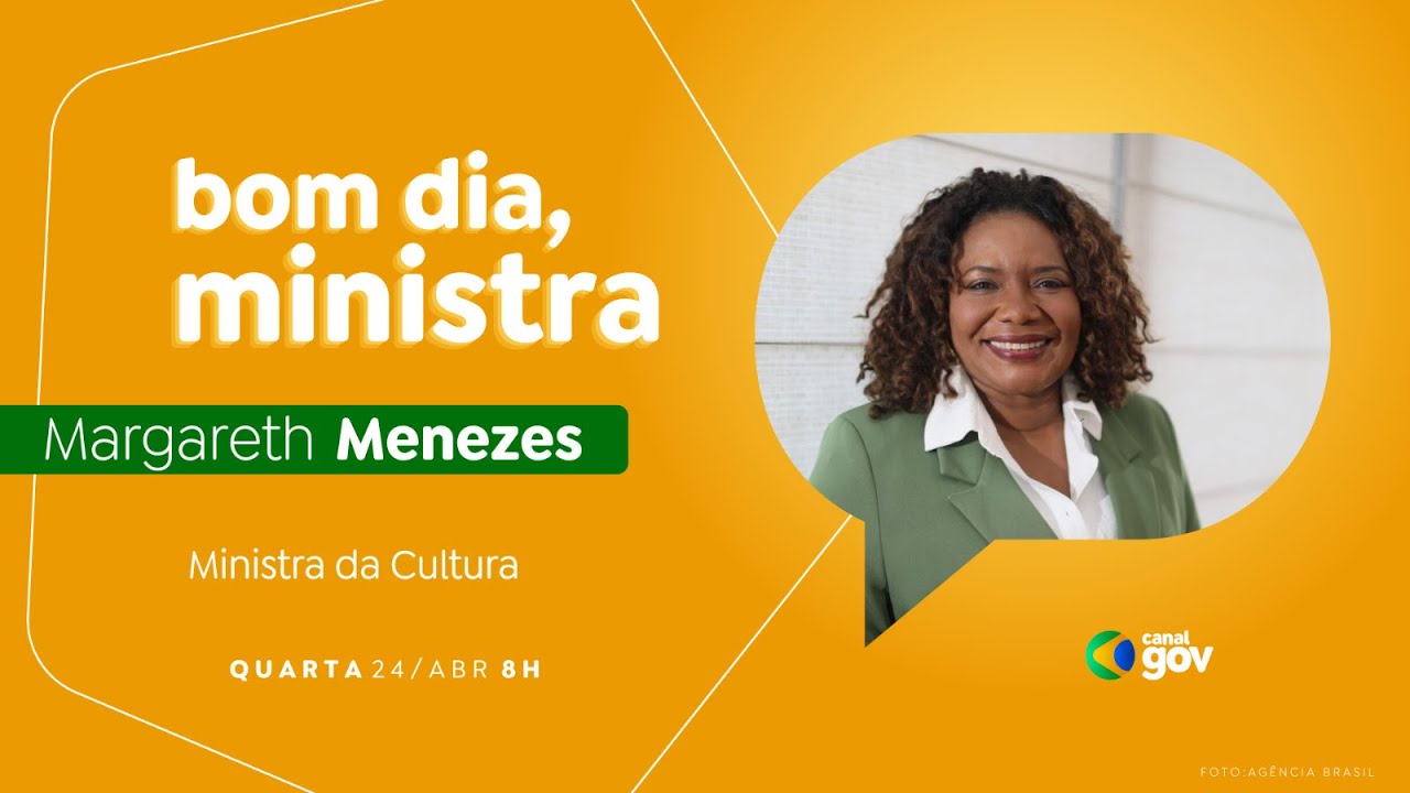🔴 Bom Dia, Ministra I Margareth Menezes
