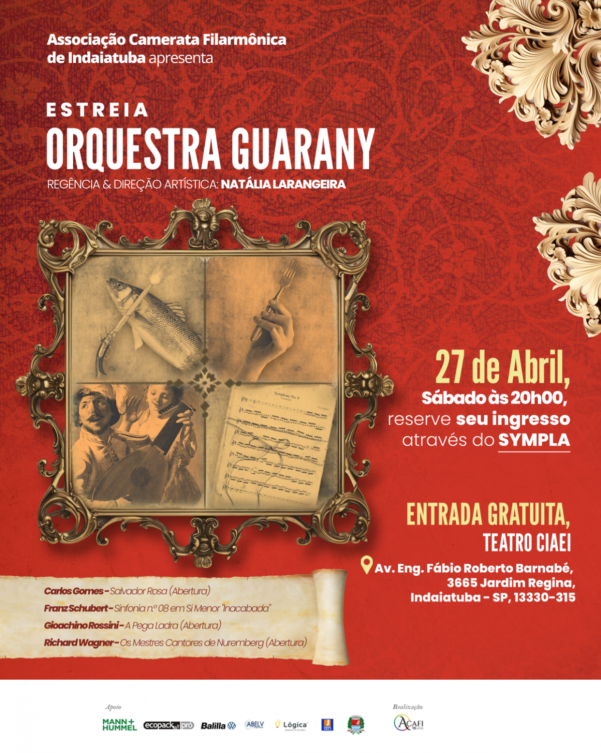Camerata Filarmnica apresenta “Concerto Orquestra Guarany – Uma Viagem Musical Atravs dos Sculos”