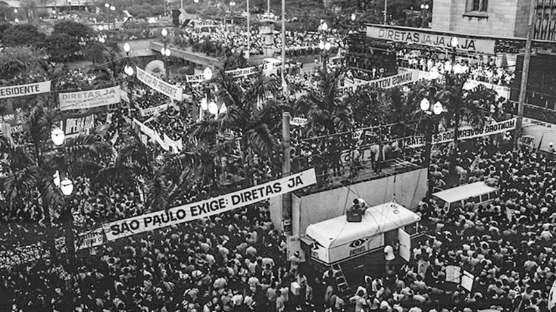 Comício das Diretas Já! no Anhangabaú em São Paulo completa 40 anos