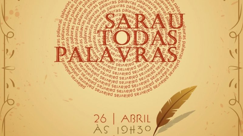 Cultura realiza Sarau Todas as Palavras no dia 26 de abril