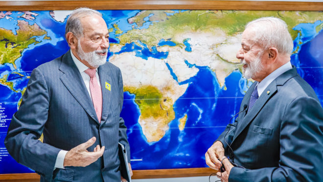 Dono da Claro se reúne com Lula e diz que pretende investir R$ 40 bilhões no Brasil