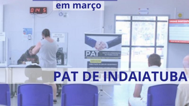 PAT de Indaiatuba realiza mais de 6 mil atendimentos em maro