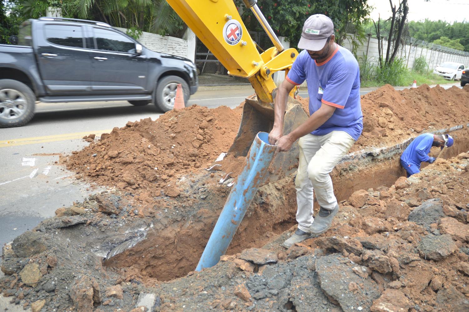 Saae finaliza implantao de adutora que ir atender diversos bairros