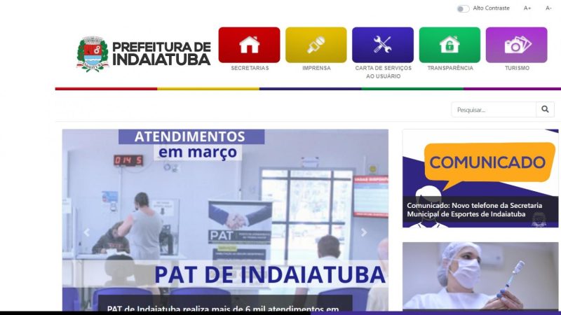 Site da Prefeitura recebe mais de 500 mil visitas em maro
