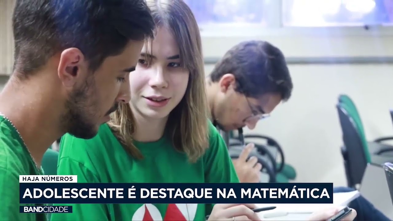 Adolescente é destaque na matemática