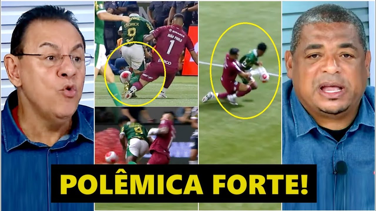 Afinal: FOI PÊNALTI pro Palmeiras ou NÃO??? Vampeta e Flavio Prado DIVERGEM após FINAL contra Santos
