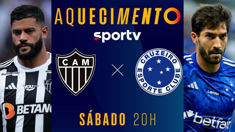 ATLÉTICO-MG X CRUZEIRO | AQUECIMENTO AO VIVO E COM IMAGENS | BRASILEIRÃO 2024 | #live | sportv