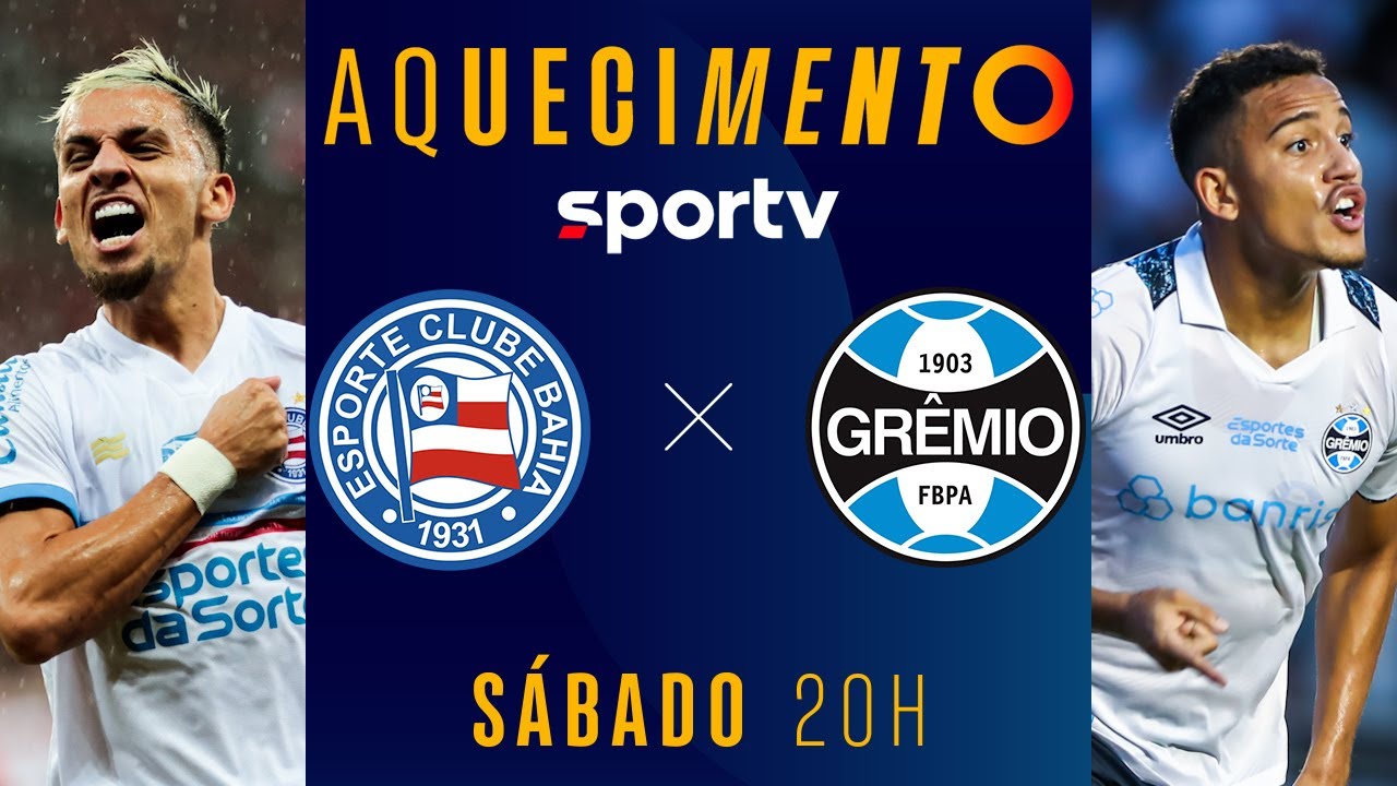 BAHIA X GRÊMIO | AQUECIMENTO AO VIVO E COM IMAGENS | BRASILEIRÃO 2024 | #live | sportv