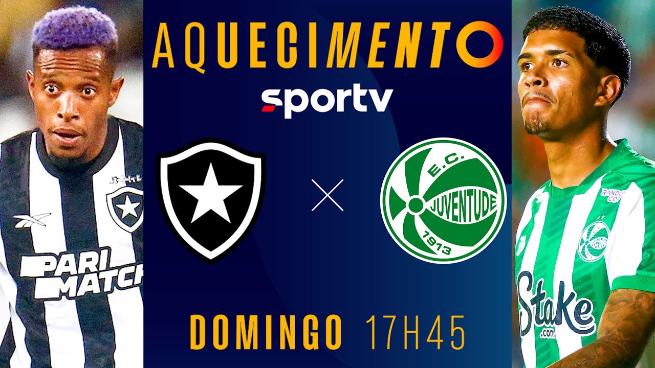 BOTAFOGO X JUVENTUDE | AQUECIMENTO AO VIVO E COM IMAGENS | BRASILEIRÃO 2024 | #live | sportv