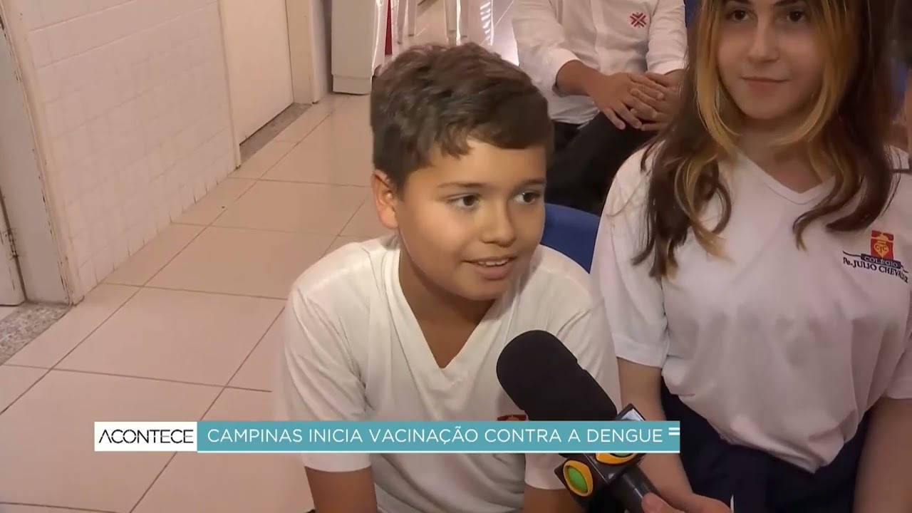 Campinas começa a vacinar crianças e adolescentes contra dengue