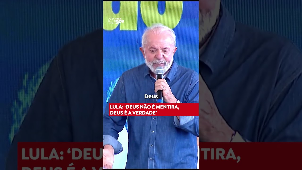 “Deus não é mentira, Deus é a verdade”, discursou #lula #fakenews