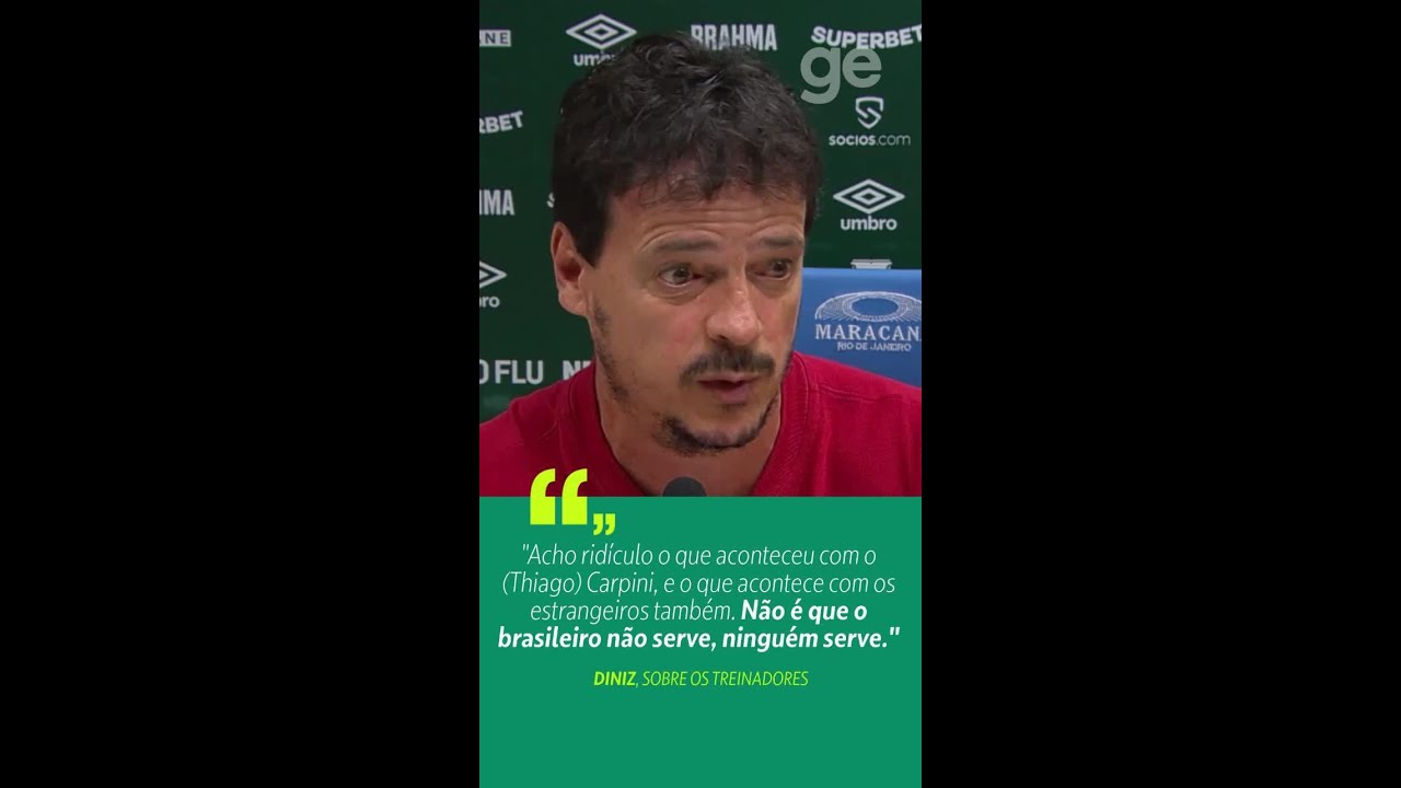 DINIZ CRITICA DEMISSÕES DE TÉCNICOS: “RIDÍCULO O QUE ACONTECEU COM O CARPINI” | #shorts | ge.globo