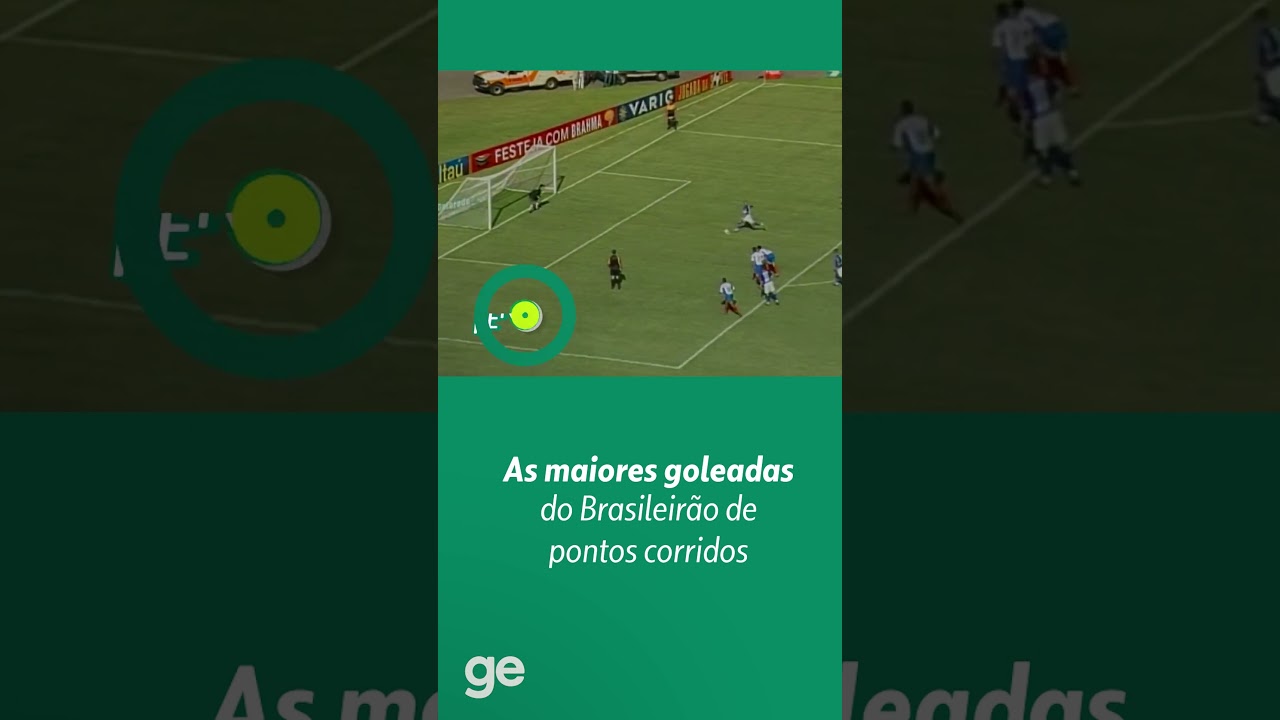 DUVIDO VOCÊ LEMBRAR DAS MAIORES GOLEADAS DO BRASILEIRÃO | #shorts | ge.globo