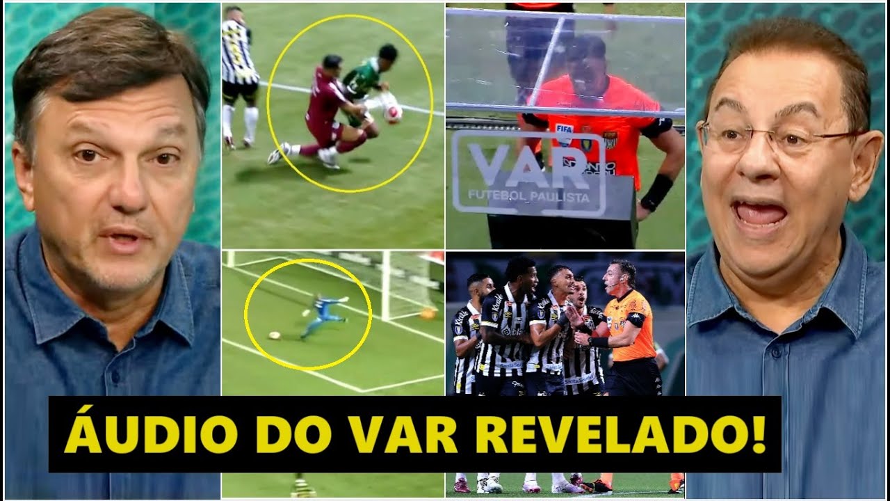 “FICA MAIS PATÉTICO AINDA! Cara, esse ÁUDIO DO VAR…” PÊNALTI em Palmeiras x Santos FERVE DEBATE!