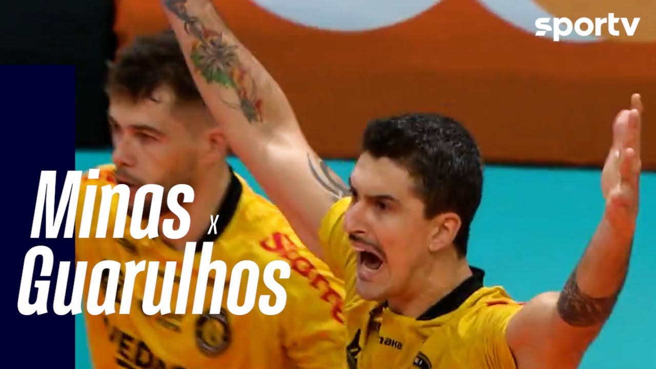 MINAS 1 X 3 GUARULHOS | MELHORES MOMENTOS | SUPERLIGA MASCULINA DE VÔLEI | sportv