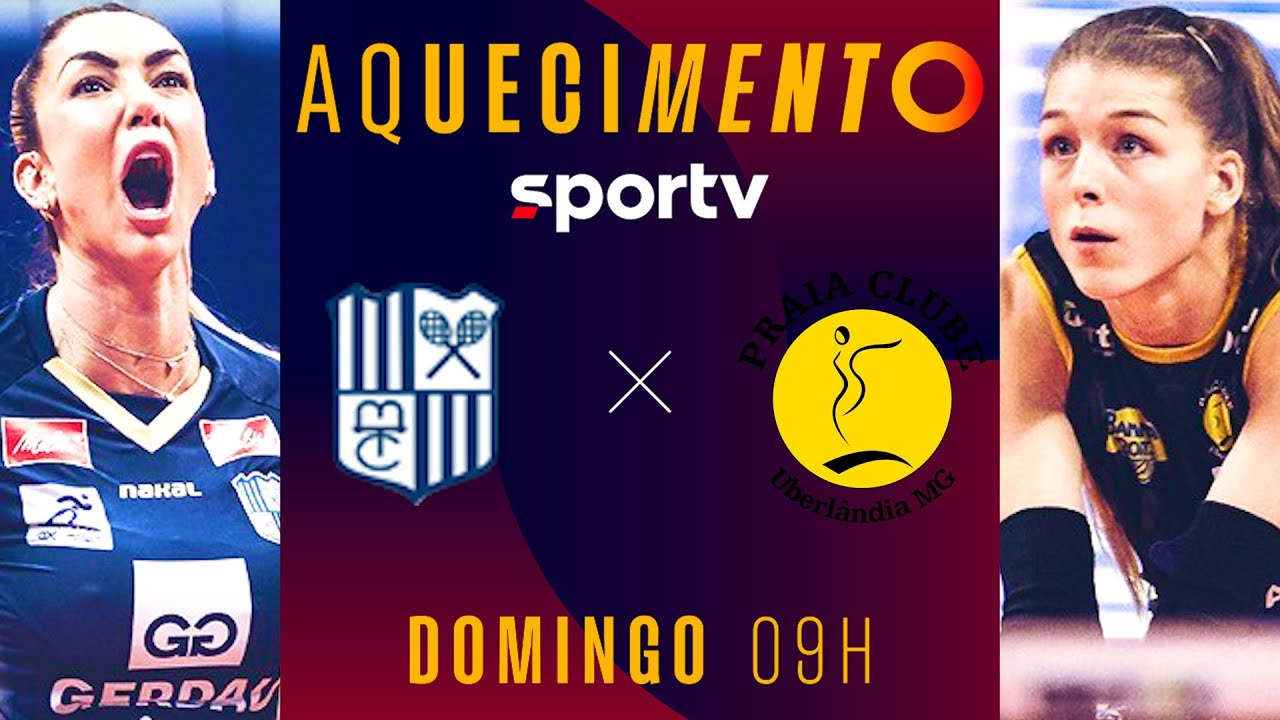 MINAS X PRAIA CLUBE | AQUECIMENTO AO VIVO E COM IMAGENS | SUPERLIGA FEMININA | #live | sportv