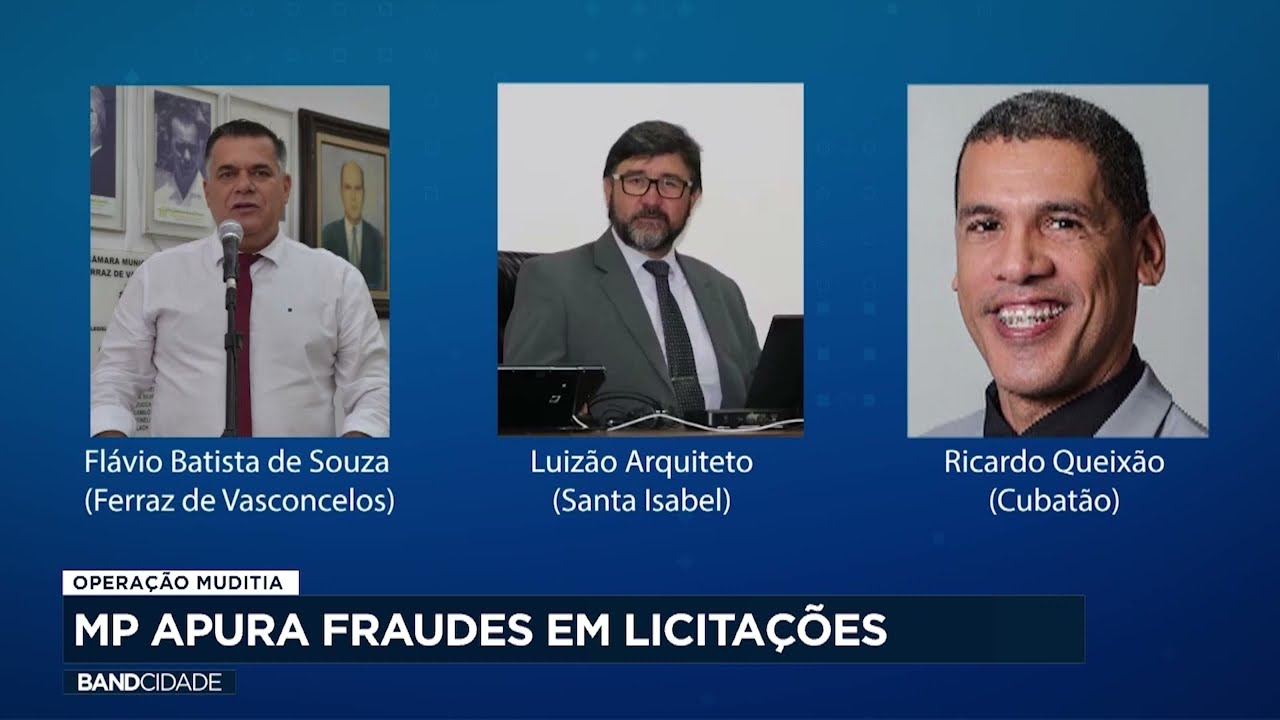 MP apura fraudes em licitações de prefeituras e prende três vereadores