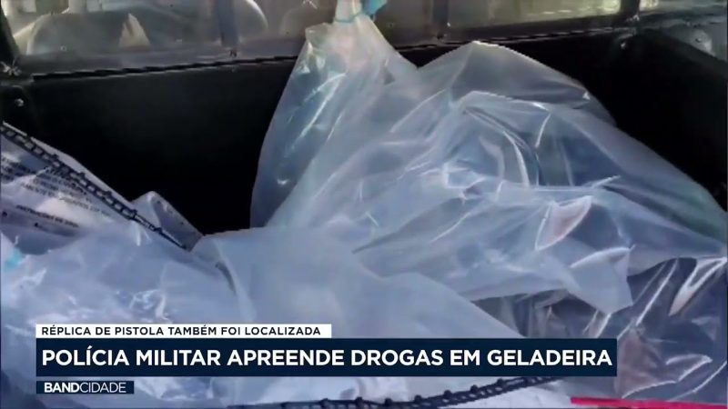 Polícia Militar apreende drogas em geladeira