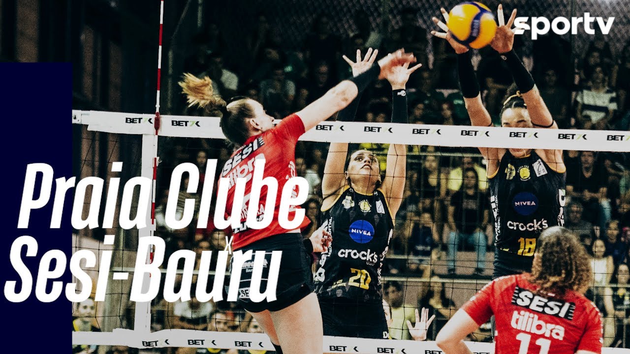 PRAIA CLUBE 3 X 2 SESI-BAURU | MELHORES MOMENTOS | SUPERLIGA FEMININA DE VÔLEI | sportv