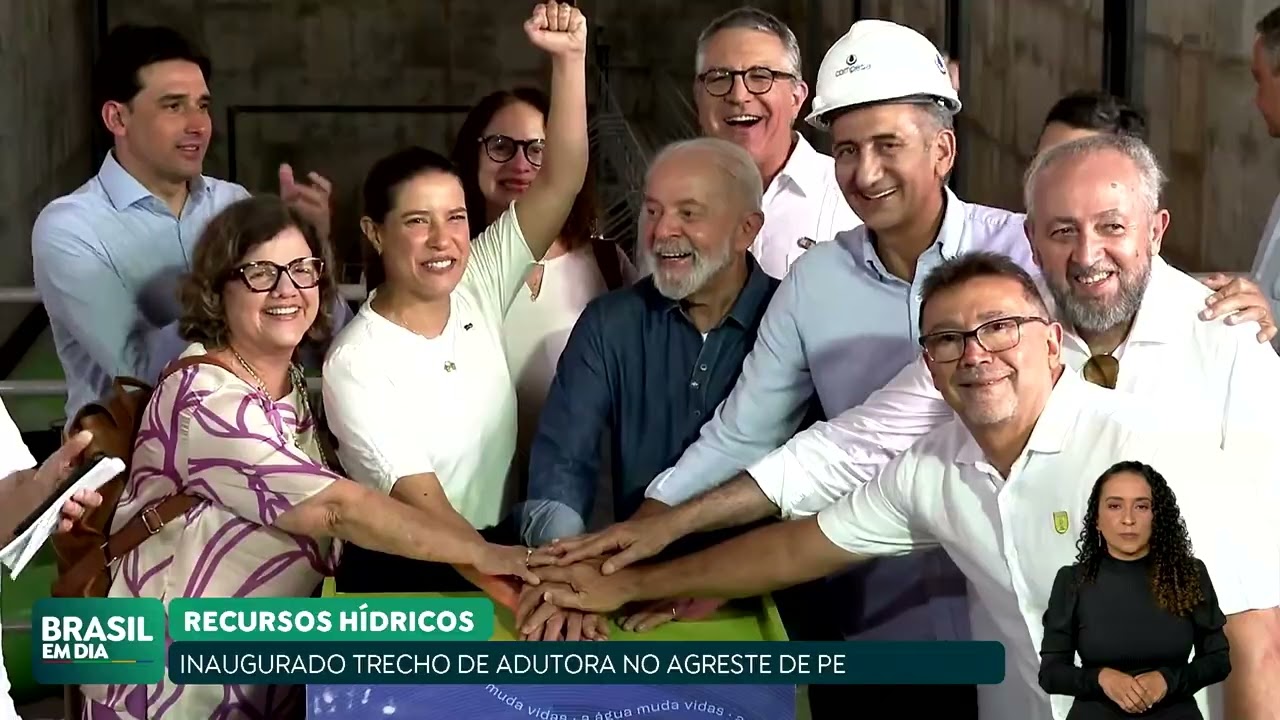 PRESIDENTE LULA INAUGURA TRECHO DE ADUTORA DE ÁGUA NO AGRESTE PERNAMBUCANO