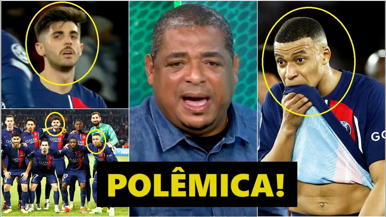 “QUÊ??? Os JORNAIS TÃO FALANDO ISSO do Beraldo e do Mbappé?? Eles…” Vampeta DISPARA sobre o PSG!