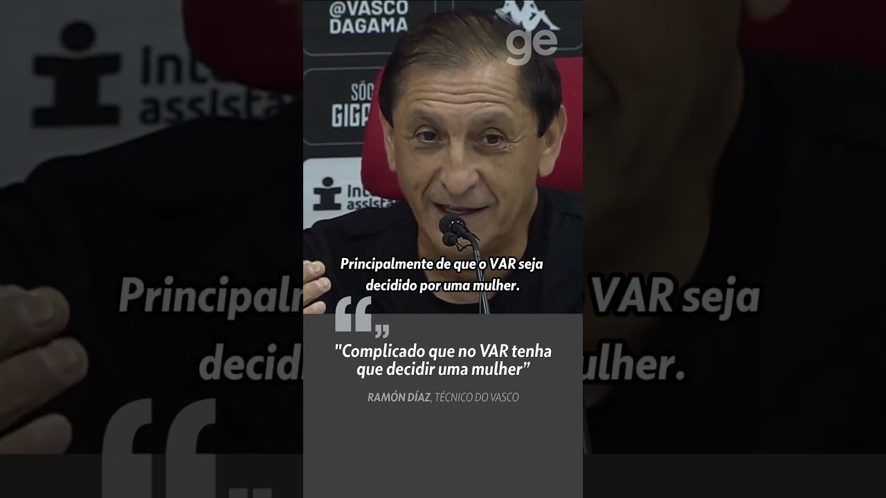 RAMÓN DÍAZ FAZ COMENTÁRIO MACHISTA APÓS DERROTA DO VASCO | #shorts | ge.globo