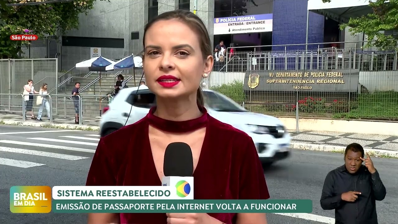 SISTEMA DE EMISSÃO DE PASSAPORTES PELA INTERNET VOLTA A FUNCIONAR