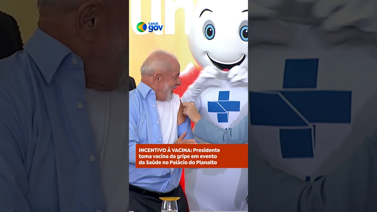 VACINAÇÃO I Lula toma vacina da gripe. #vacina #lula #zegotinha