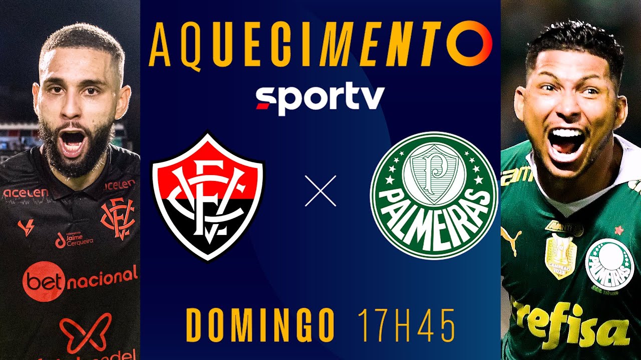 VITÓRIA X PALMEIRAS | AQUECIMENTO AO VIVO E COM IMAGENS | BRASILEIRÃO 2024 | #live | sportv