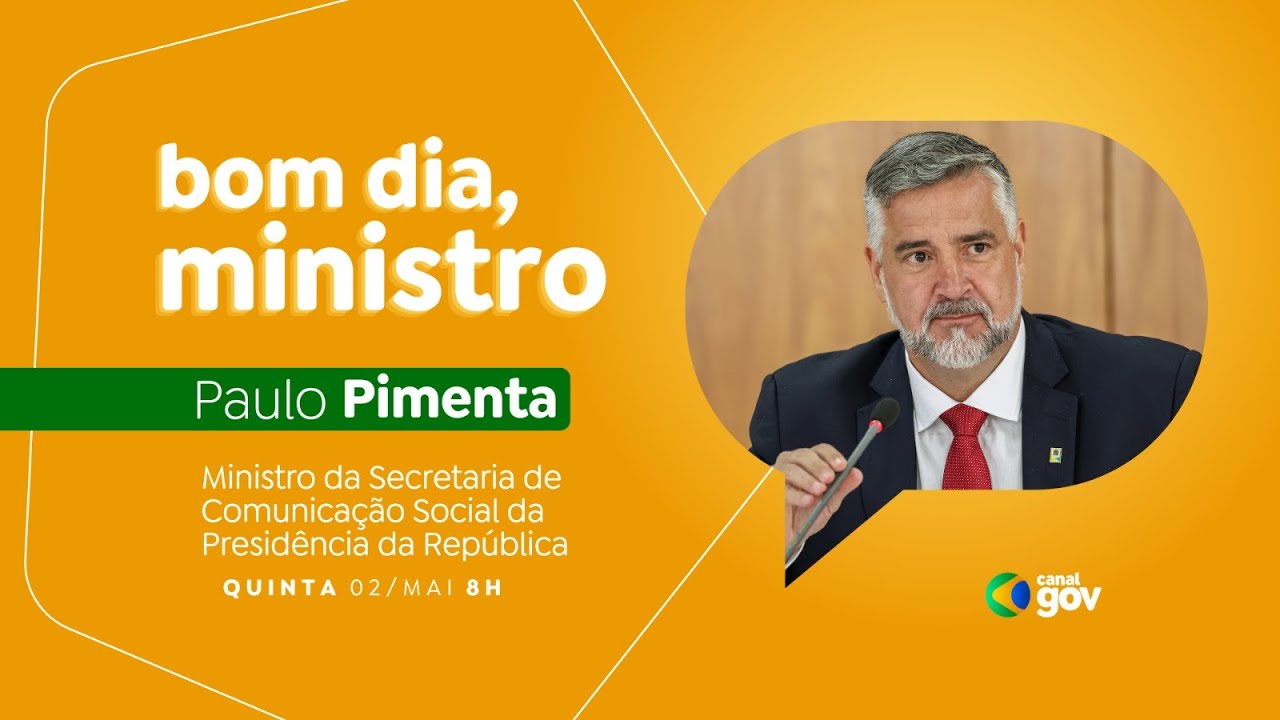 🔴 Bom Dia, Ministro I Paulo Pimenta