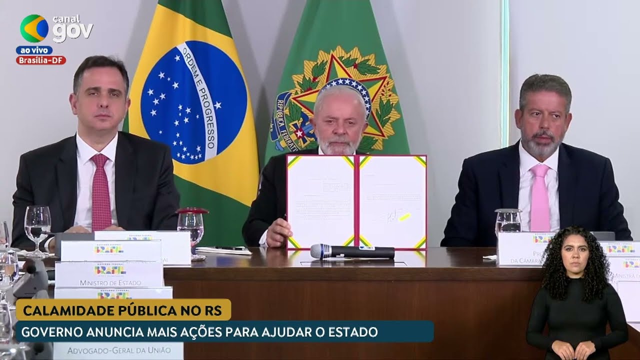 🔴 Lula participa de reunião sobre o Rio Grande do Sul