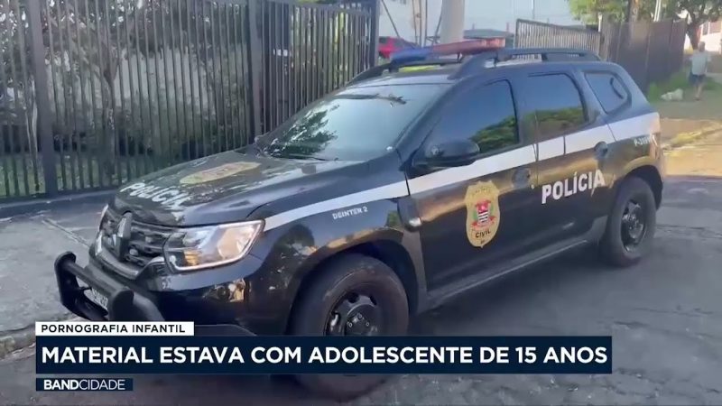 Adolescente de 15 anos é apreendido por posse de pornografia infantil