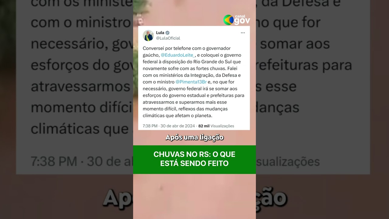 Chuvas no RS: Lula convoca três ministros e militares atuam no resgate