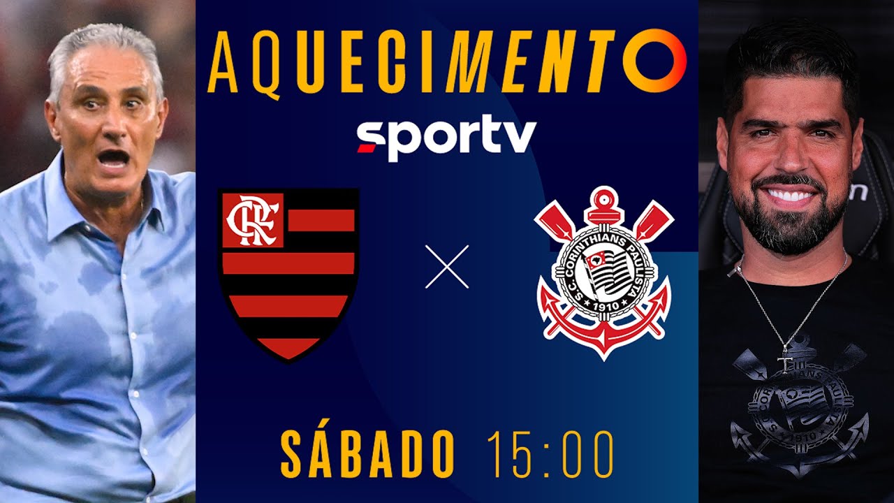 FLAMENGO X CORINTHIANS | AQUECIMENTO AO VIVO E COM IMAGENS | BRASILEIRÃO 2024 | #live | sportv
