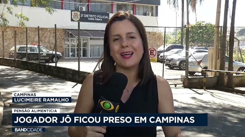 Jogador Jô ficou preso em Campinas por falta de pagamento de pensão alimentícia