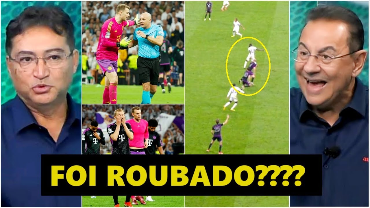 O Bayern foi ROUBADO contra o Real Madrid??? “Cara, a ARBITRAGEM pra mim…” POLÊMICA na Champions!