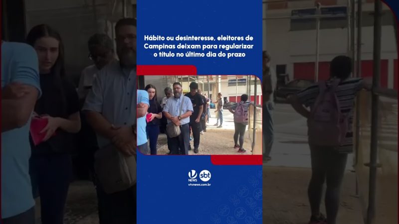 ÚLTIMA HORA ⏰ O prazo para regularização do título de eleitor termina hoje (08/05).