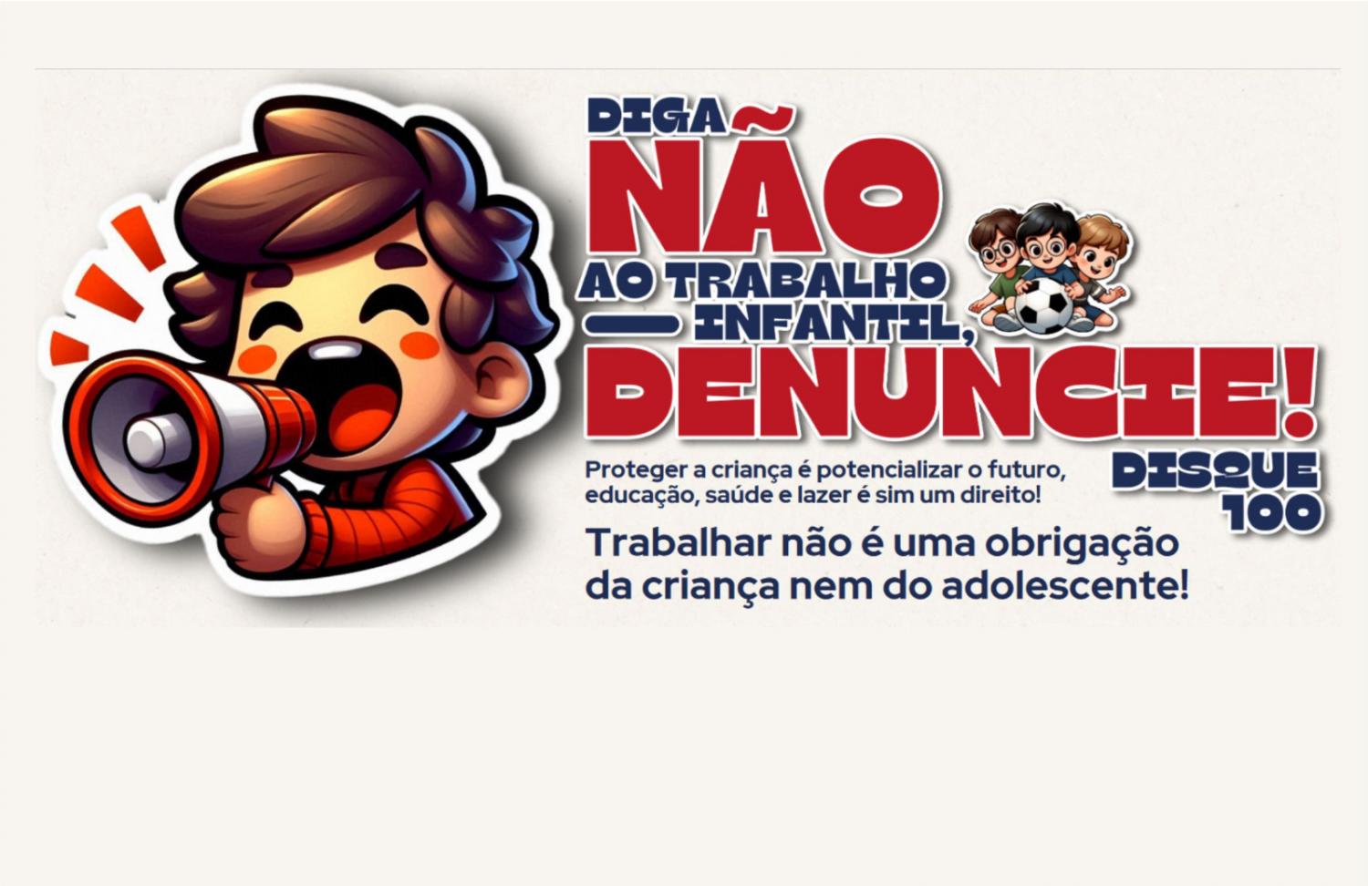 Ação de conscientização contra a exploração do trabalho infantil é realizada no dia 14 de junho