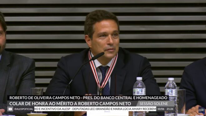 Autonomia do BC teve “primeiro teste real” com governo Lula, diz Campos Neto