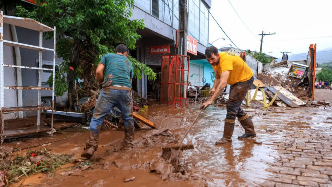 Imagens de satélite medem efeito das cheias nos empregos no RS