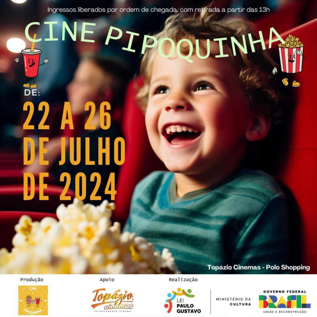 Mostra infantil gratuita Cine Pipoquinha acontece de 22 a 26 de julho