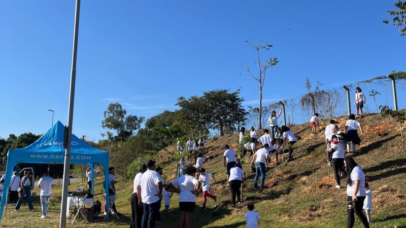 Saae e parceiros promovem plantio de 40 mudas de árvores no Parque do Mirim