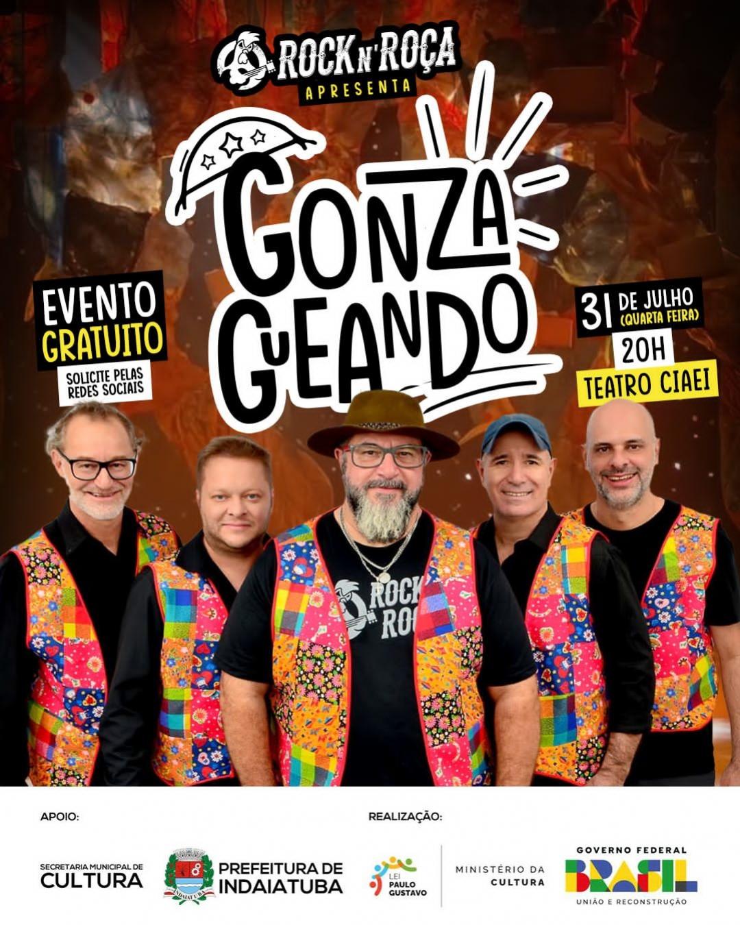 Show Gonzagueando acontece no dia 31 de julho no Ciaei