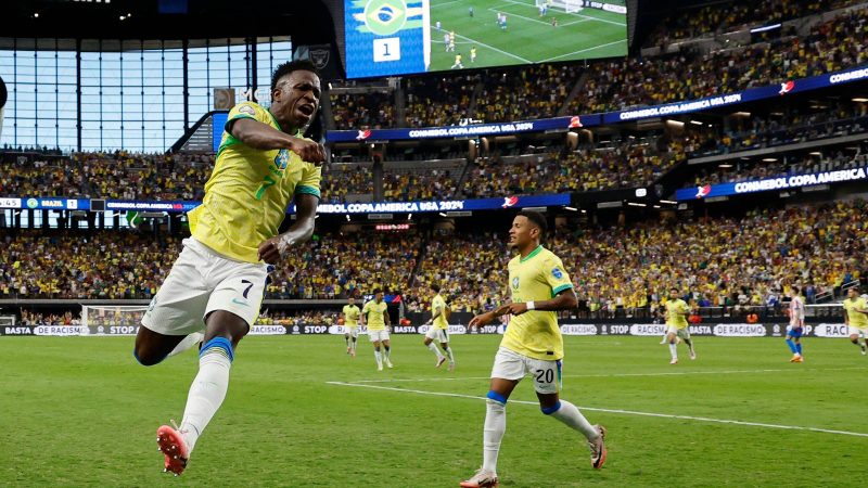 Vinicius Júnior faz dois, Brasil vence o Paraguai e fica perto das quartas na Copa América – 28/06/2024 – Esporte